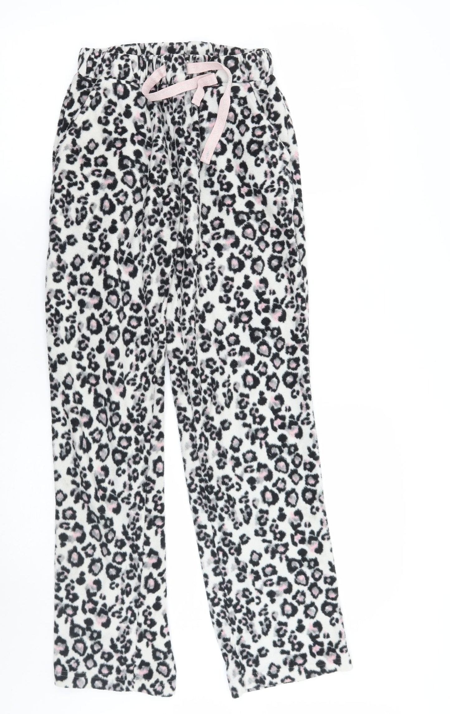 NEXT Womens White Animal Print   Pyjama Pants Size XS