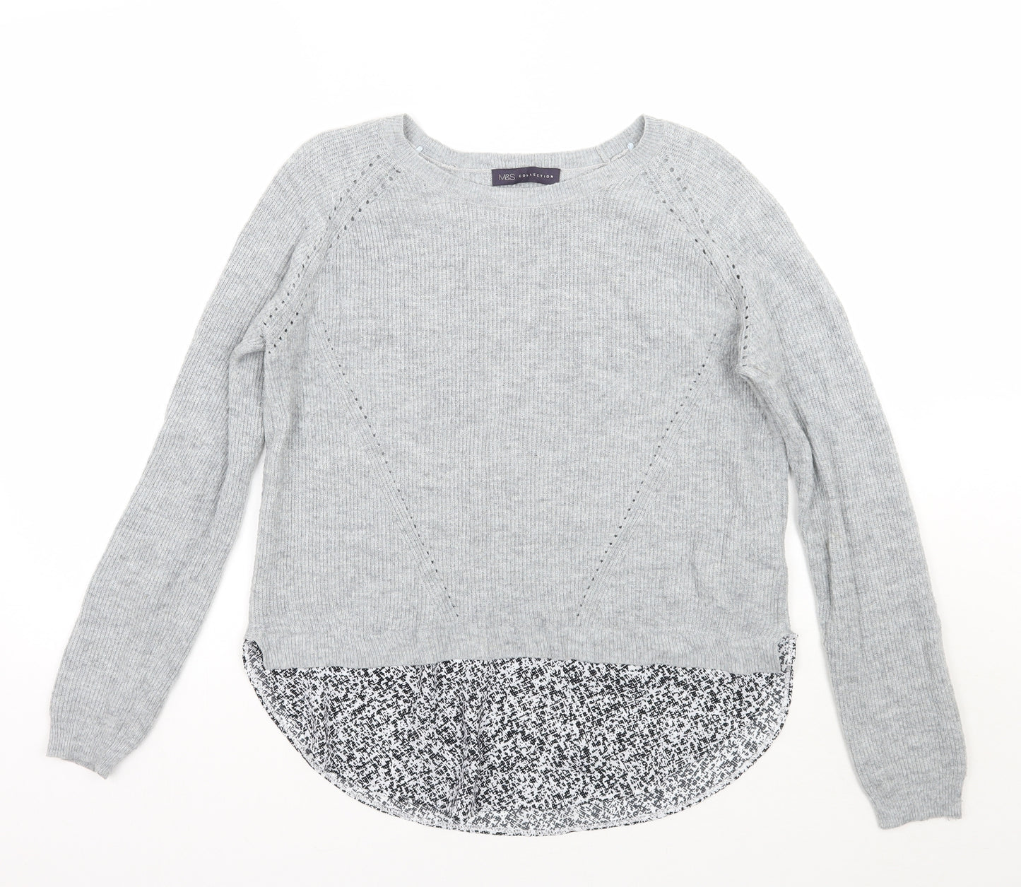 Marks and Spencer Womens Grey   Pullover Jumper Size 12