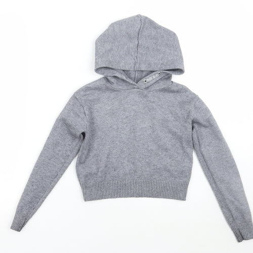 Primark Girls Grey   Pullover Hoodie Size 7-8 Years