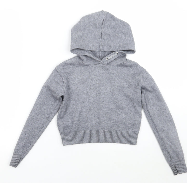 Primark Girls Grey   Pullover Hoodie Size 7-8 Years