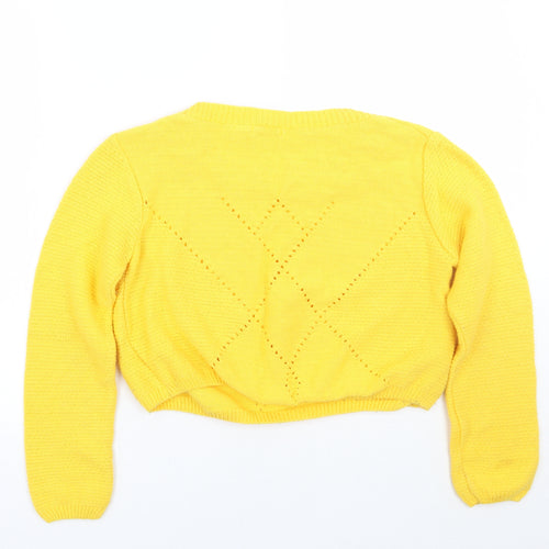 Whos who Womens Yellow   Pullover Jumper Size L