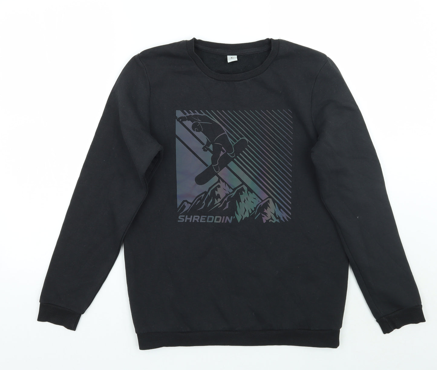 TU Boys Black   Pullover Jumper Size 13 Years