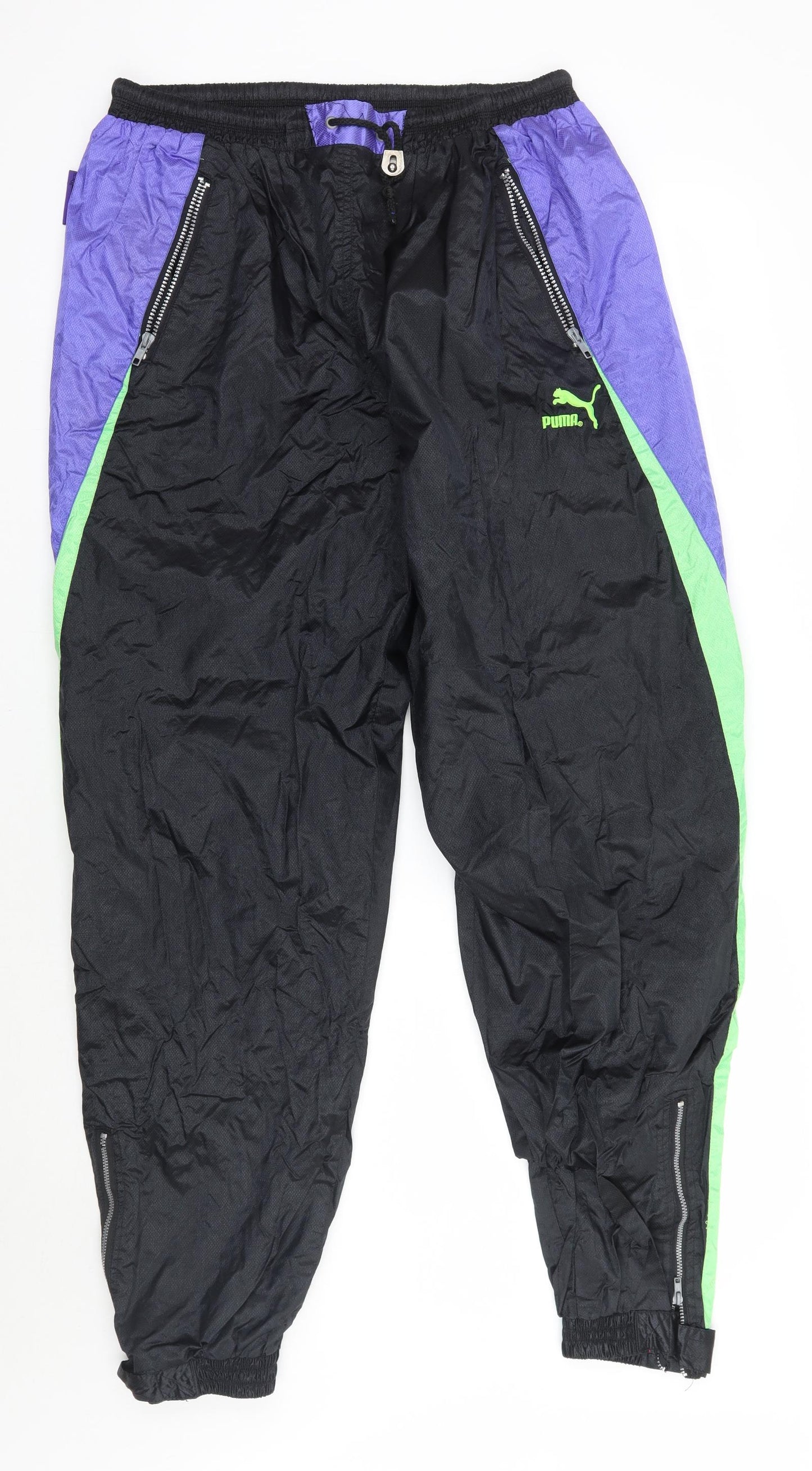 PUMA Mens Black   Sweatpants Trousers Size XL L31 in