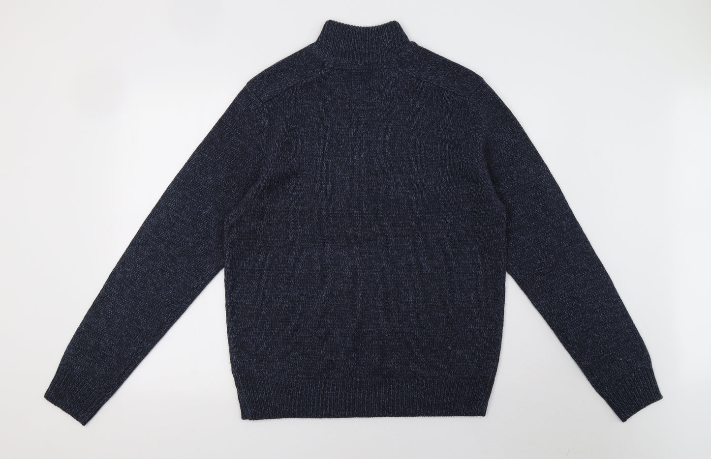 Threadbare Mens Blue  Knit Pullover Sweatshirt Size M