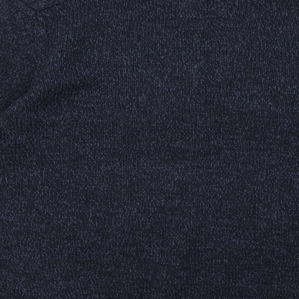 Threadbare Mens Blue  Knit Pullover Sweatshirt Size M