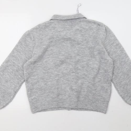George Womens Grey  Knit Jacket  Size 14