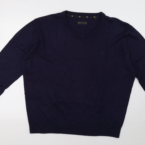 roadbent boothroyds Mens Blue  Knit Pullover Sweatshirt Size XL