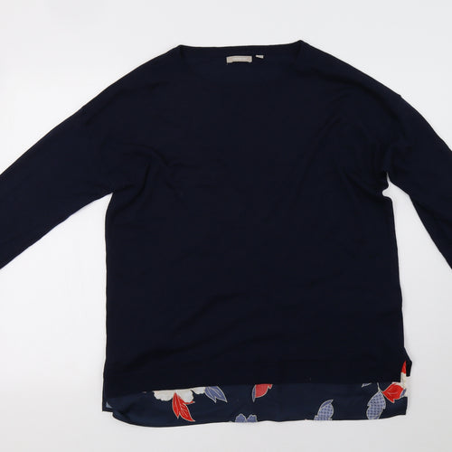 Anthology Womens Blue   Pullover Sweatshirt Size 14