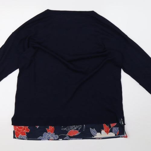 Anthology Womens Blue   Pullover Sweatshirt Size 14