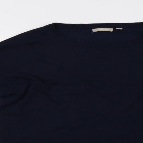 Anthology Womens Blue   Pullover Sweatshirt Size 14