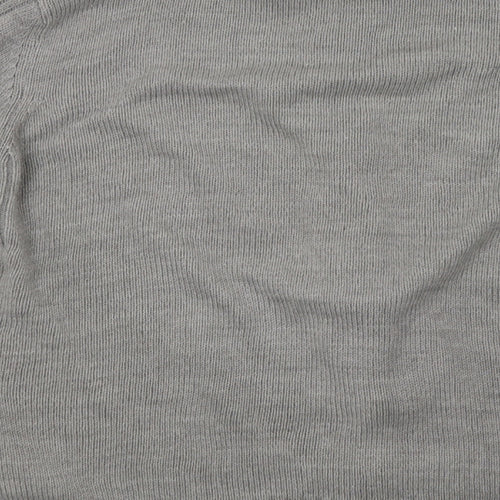 Kensington Mens Grey  Knit Full Zip Sweatshirt Size M