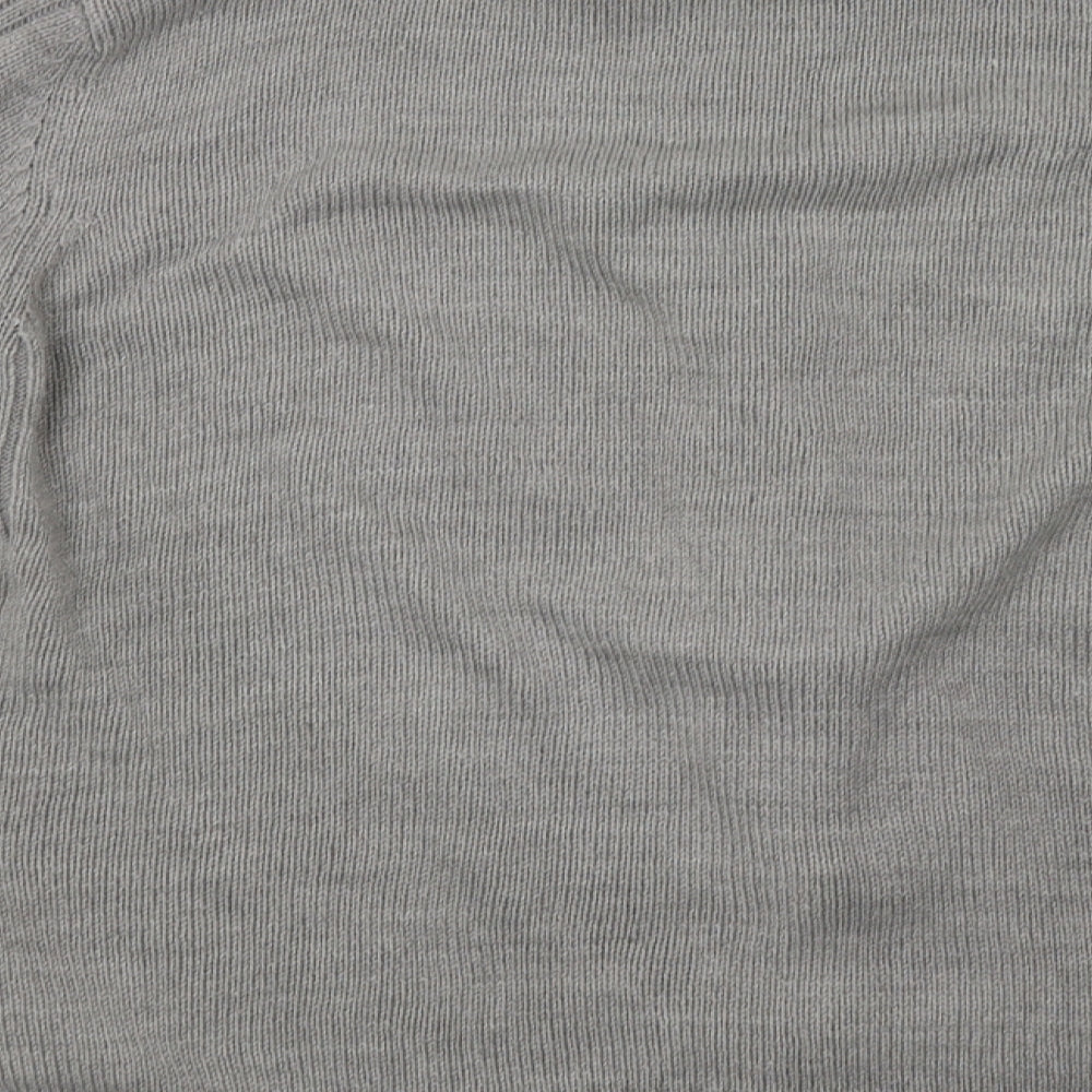 Kensington Mens Grey  Knit Full Zip Sweatshirt Size M