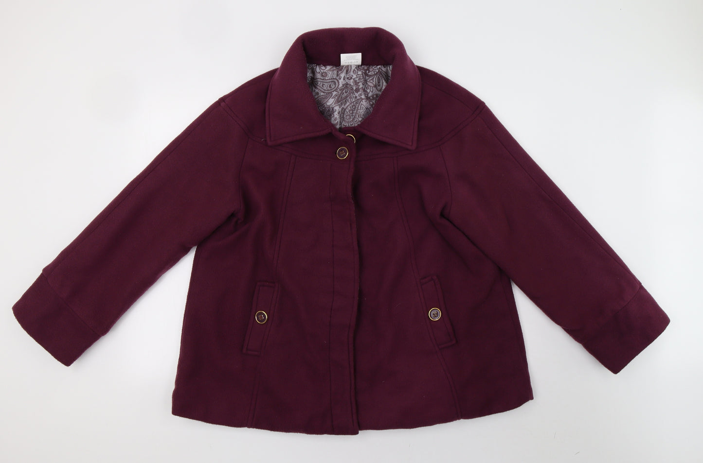 anne de lancay Womens Purple   Jacket  Size 18