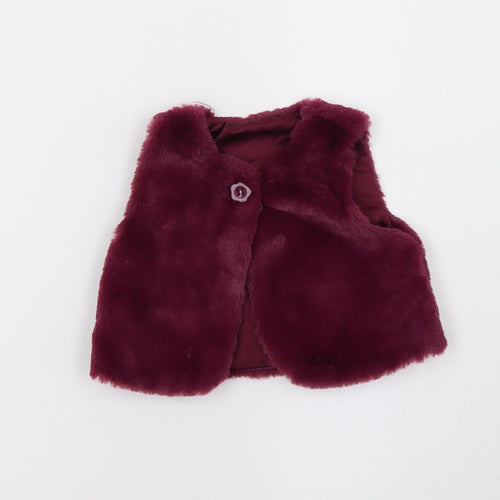 George Girls Purple   Basic Jacket Snowsuit Size 0-3 Months
