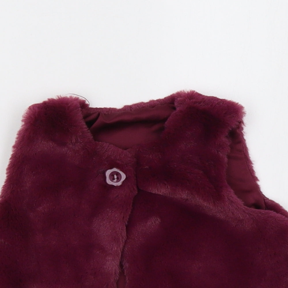 George Girls Purple   Basic Jacket Snowsuit Size 0-3 Months