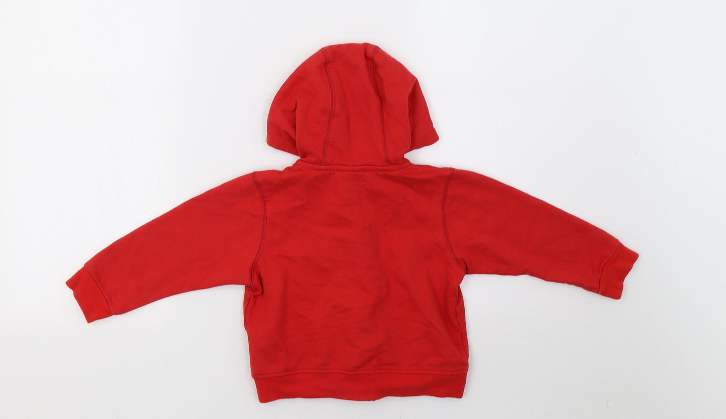 chad valley Boys Red   Full Zip Hoodie Size 3 Years