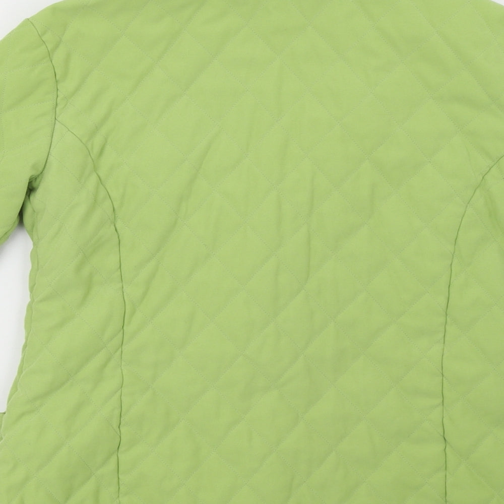 Marks and Spencer Womens Green   Puffer Jacket Coat Size 8