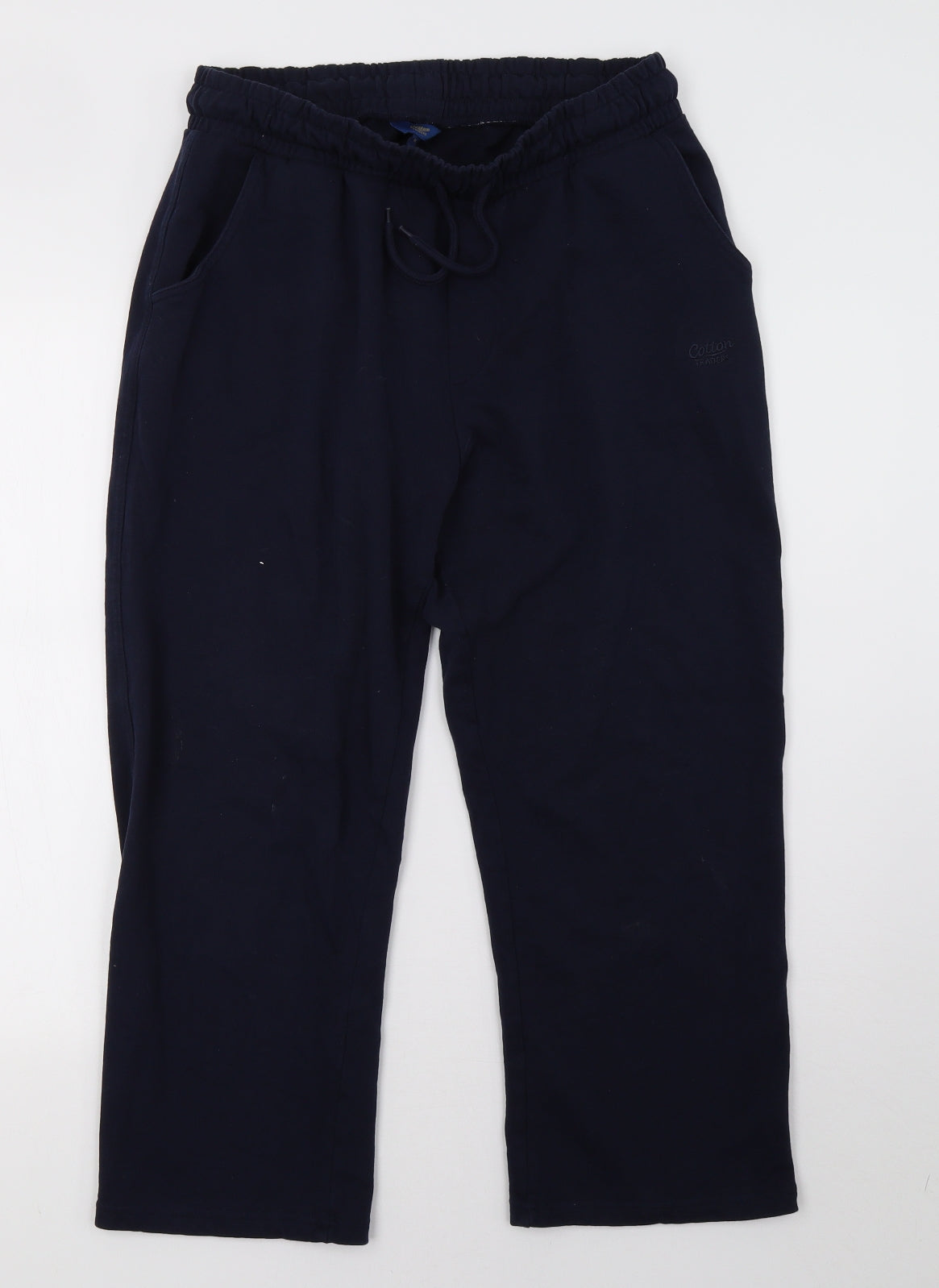 Cotton Traders Mens Blue   Cropped Trousers Size M L25 in
