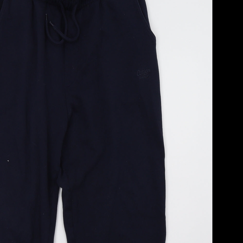 Cotton Traders Mens Blue   Cropped Trousers Size M L25 in