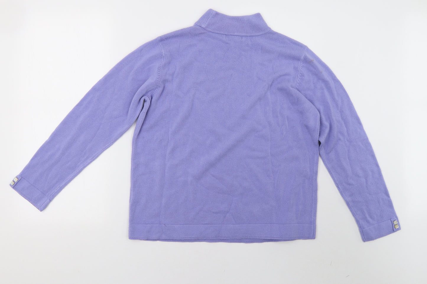 BM Collection Womens Purple   Pullover Sweatshirt Size M