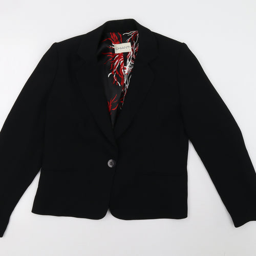 chianti Womens Black   Jacket Blazer Size 14