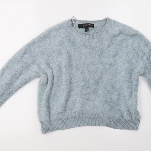 Topshop Womens Green   Pullover Sweatshirt Size 6