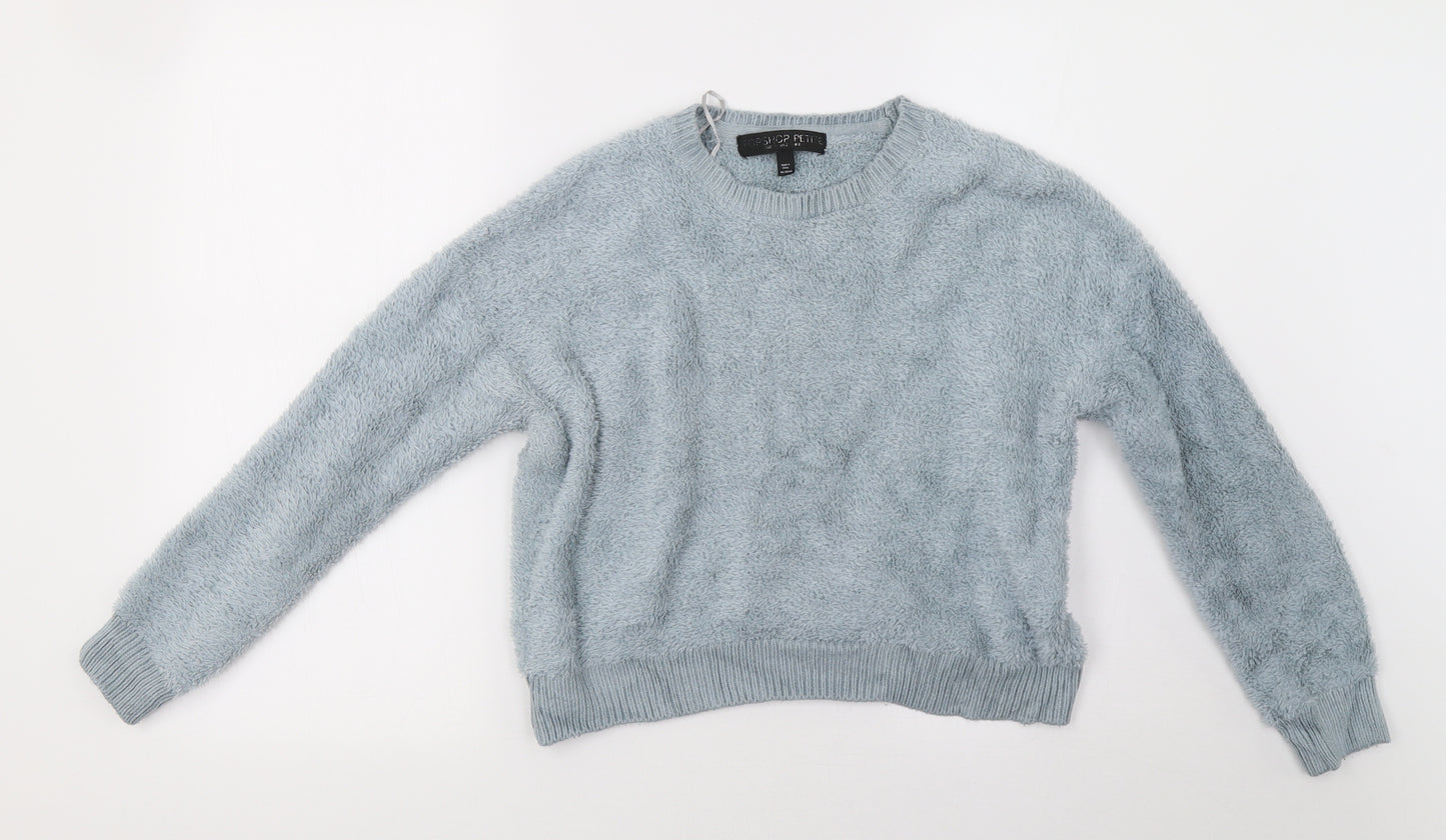 Topshop Womens Green   Pullover Sweatshirt Size 6