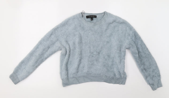 Topshop Womens Green   Pullover Sweatshirt Size 6