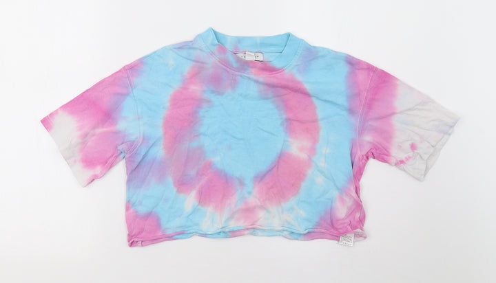 Topshop Womens Purple   Cropped T-Shirt Size 6