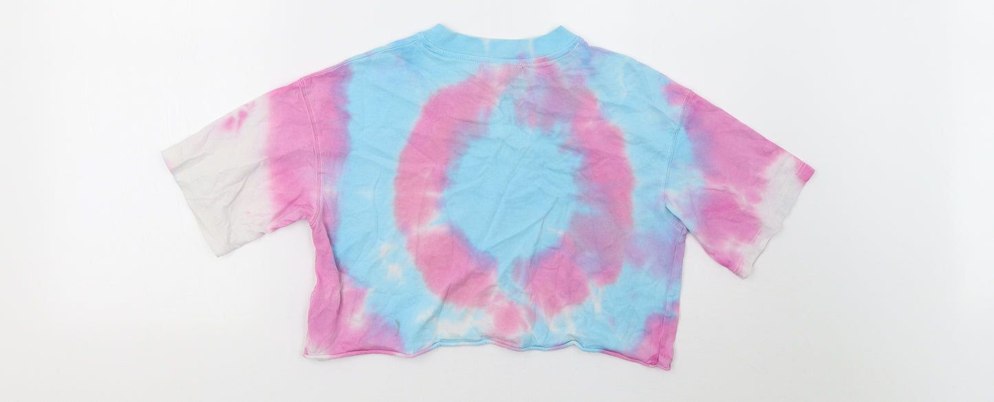 Topshop Womens Purple   Cropped T-Shirt Size 6