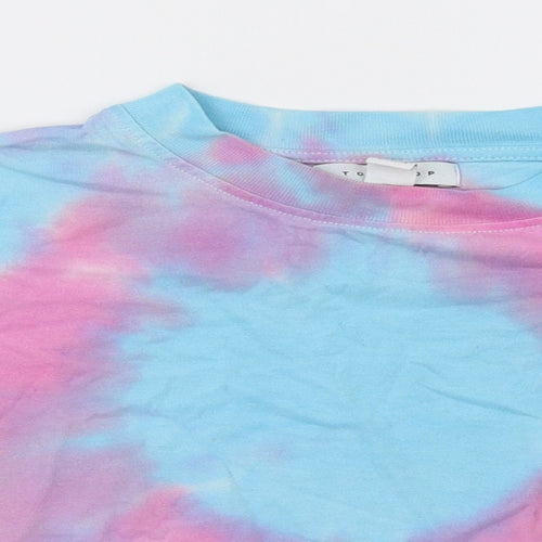 Topshop Womens Purple   Cropped T-Shirt Size 6