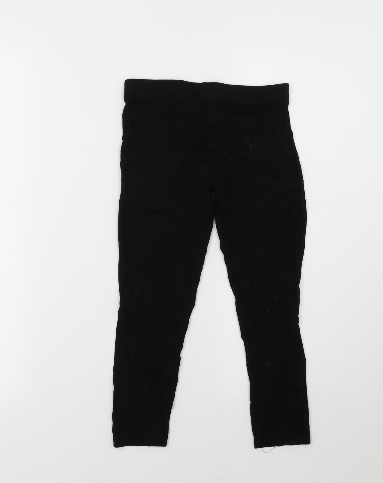 Primark Girls Black   Cropped Trousers Size 10 Years