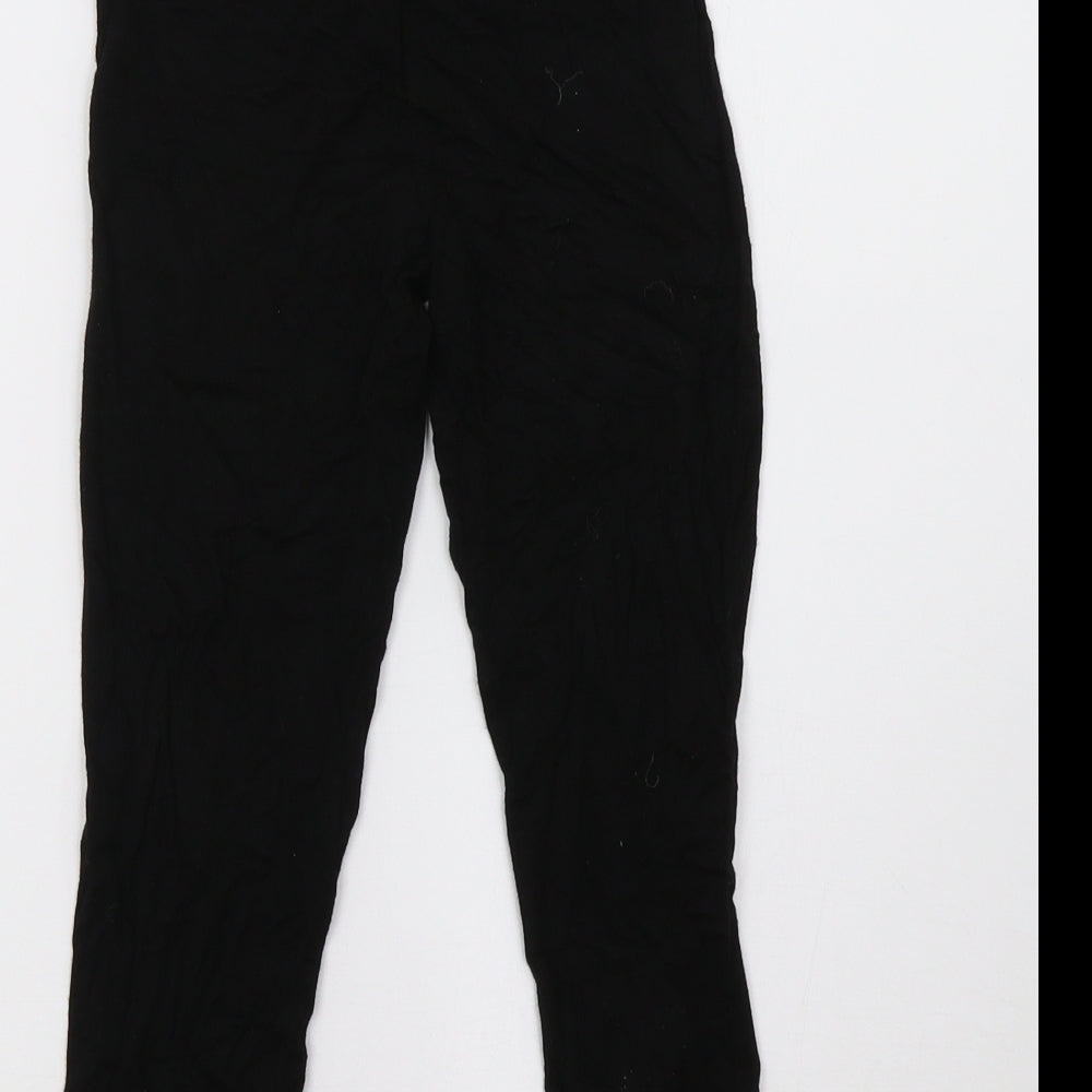 Primark Girls Black   Cropped Trousers Size 10 Years