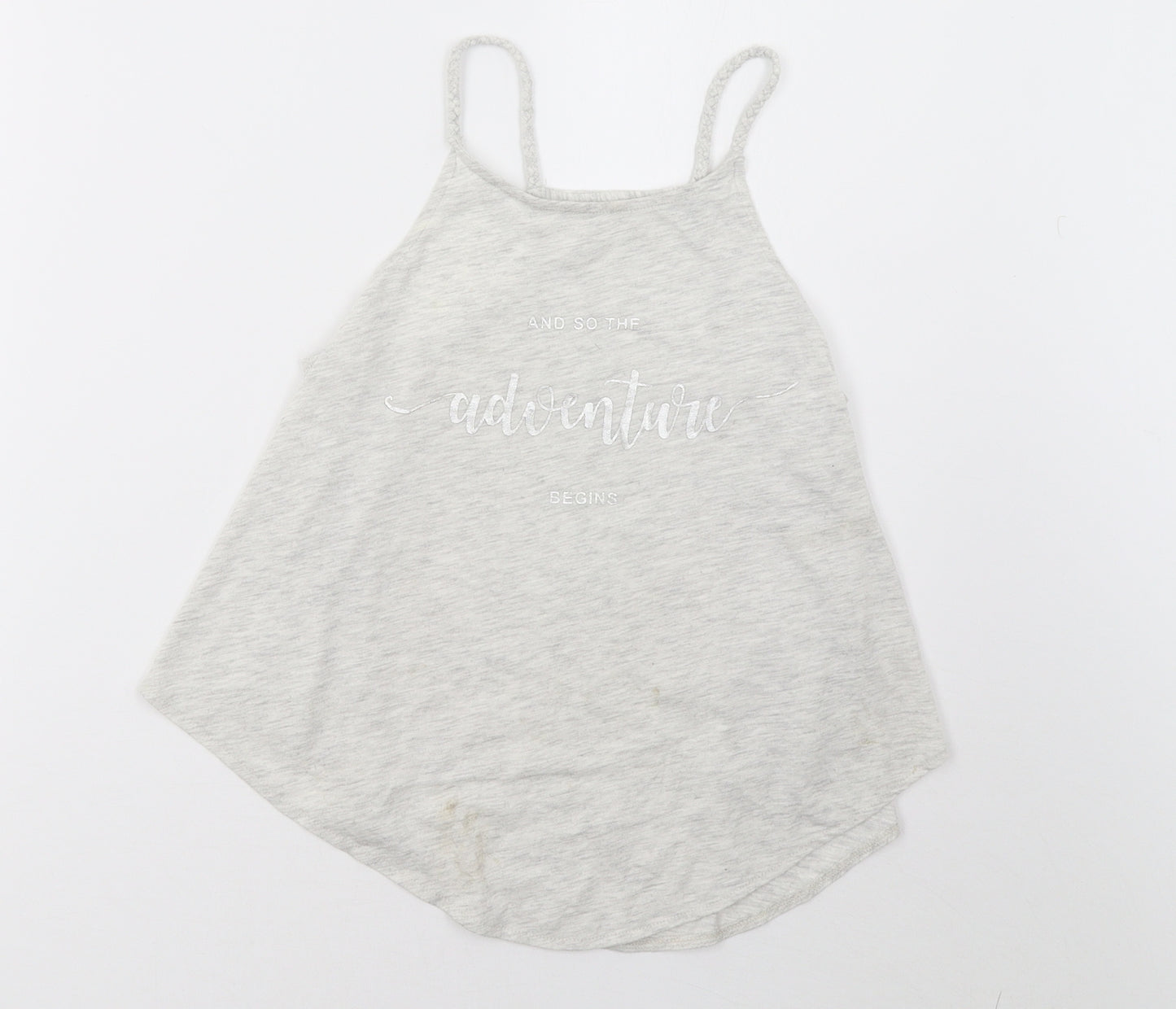 H&M Girls Grey   Basic T-Shirt Size 10 Years