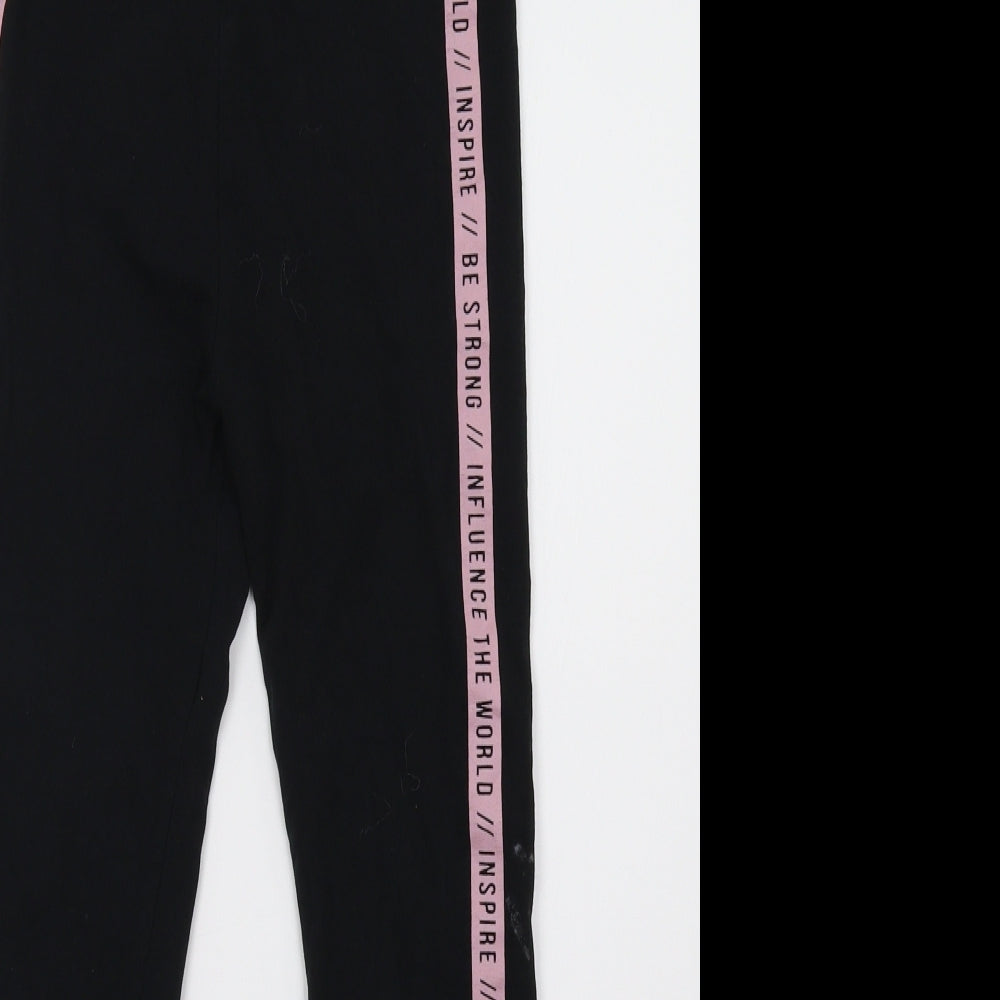 George Girls Black    Trousers Size 13 Years