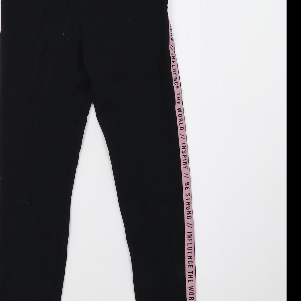 George Girls Black    Trousers Size 13 Years