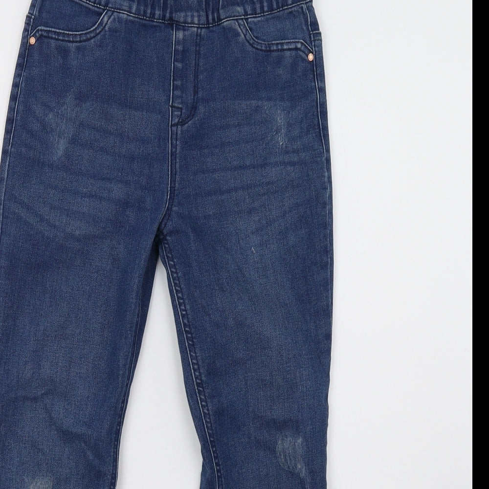 Primark Girls Blue  Denim Jegging Trousers Size 10 Years