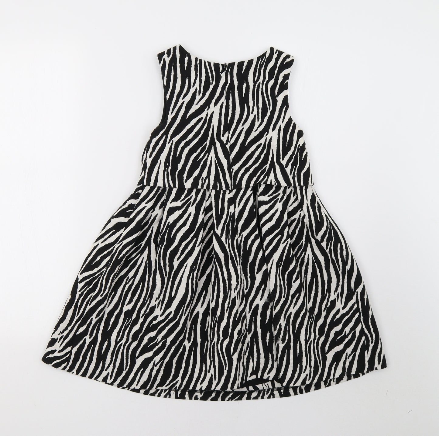 NEXT Girls White Animal Print  A-Line  Size 8 Years
