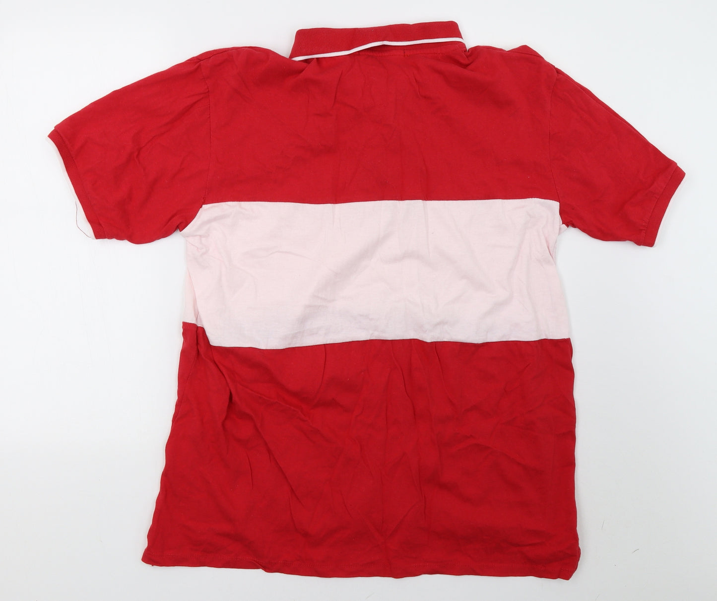 kloane Mens Red Striped   Polo Size 3XL
