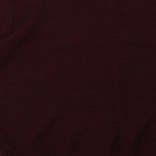 Cedar Wood State Mens Red  Knit Pullover Sweatshirt Size XL