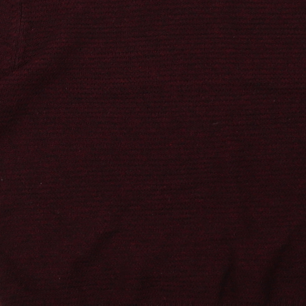 Cedar Wood State Mens Red  Knit Pullover Sweatshirt Size XL