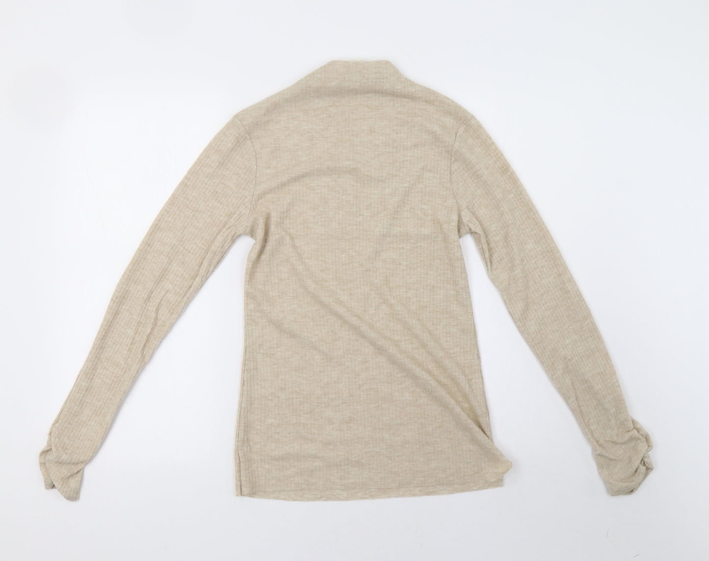 River Island Womens Beige  Knit Pullover Sweatshirt Size 10