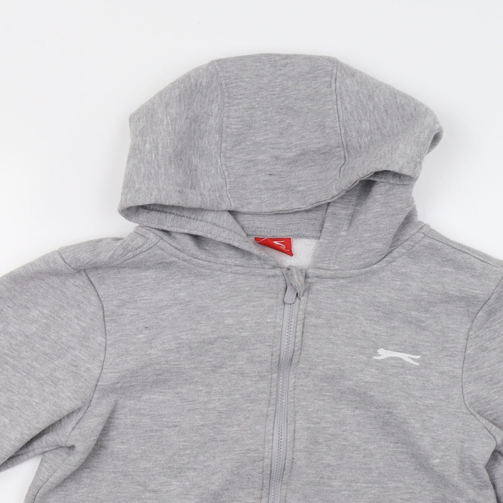 Slazenger Boys Grey   Full Zip Hoodie Size 13 Years