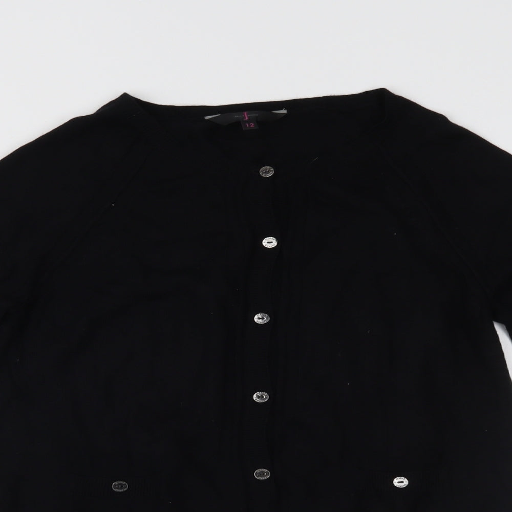 Jasper Conran Womens Black   Cardigan Jumper Size 12