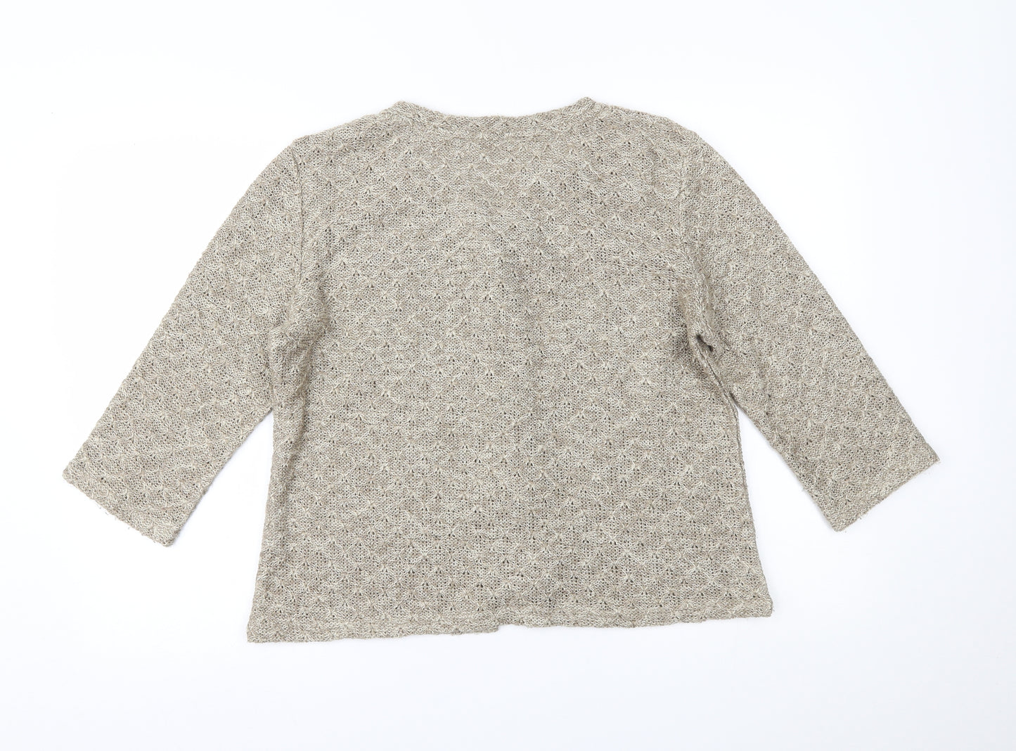 Per Una Womens Beige   Cardigan Jumper Size L