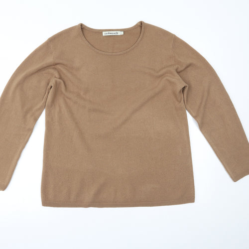 Cashmasoft Womens Brown   Pullover Jumper Size L