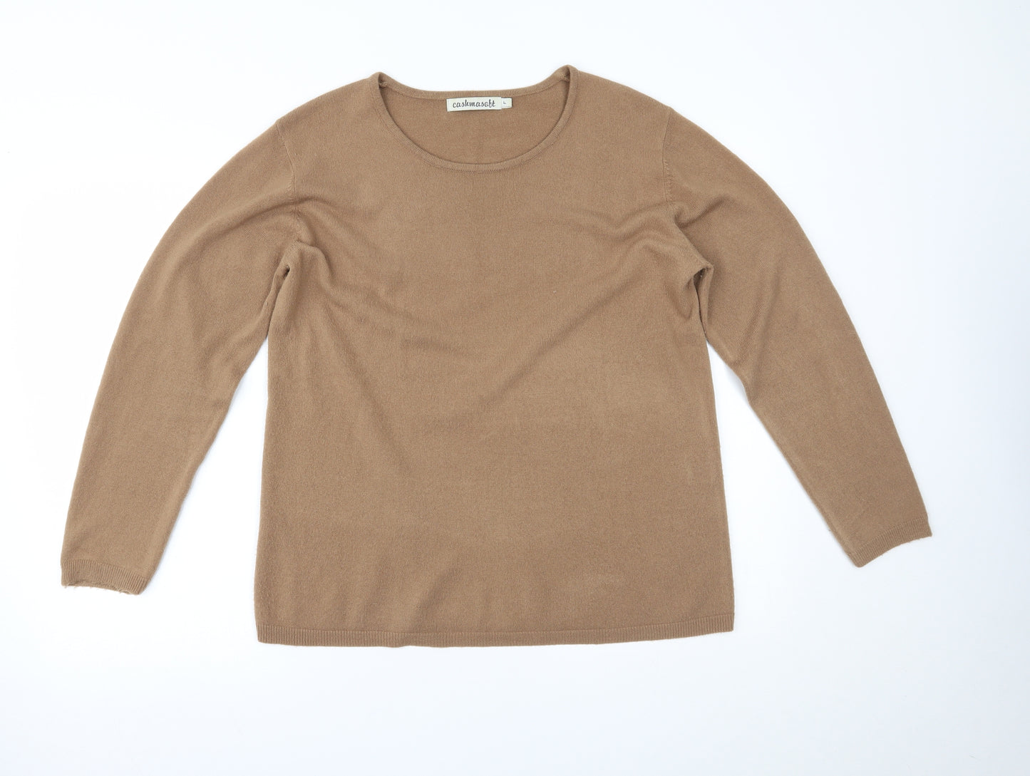 Cashmasoft Womens Brown   Pullover Jumper Size L