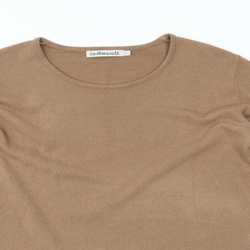 Cashmasoft Womens Brown   Pullover Jumper Size L