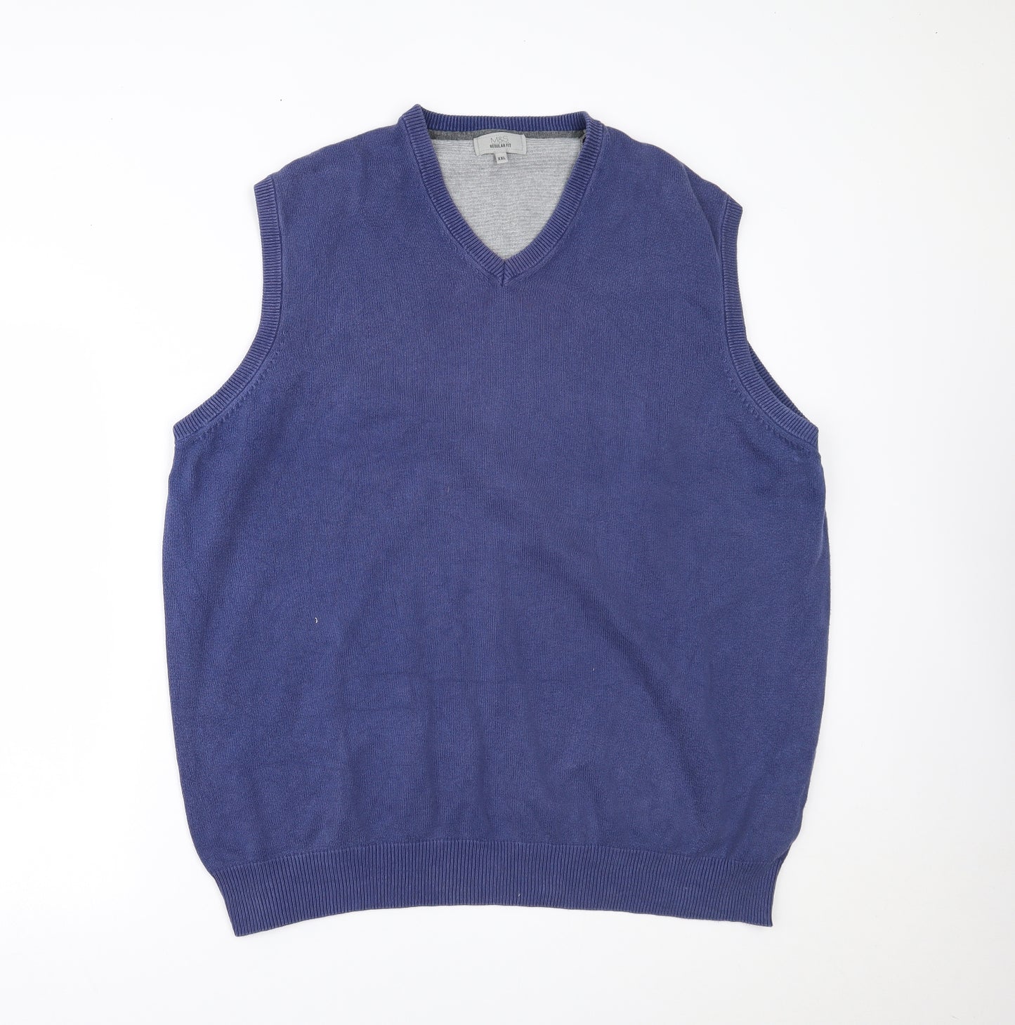 Marks and Spencer Mens Blue   Vest Jumper Size 2XL