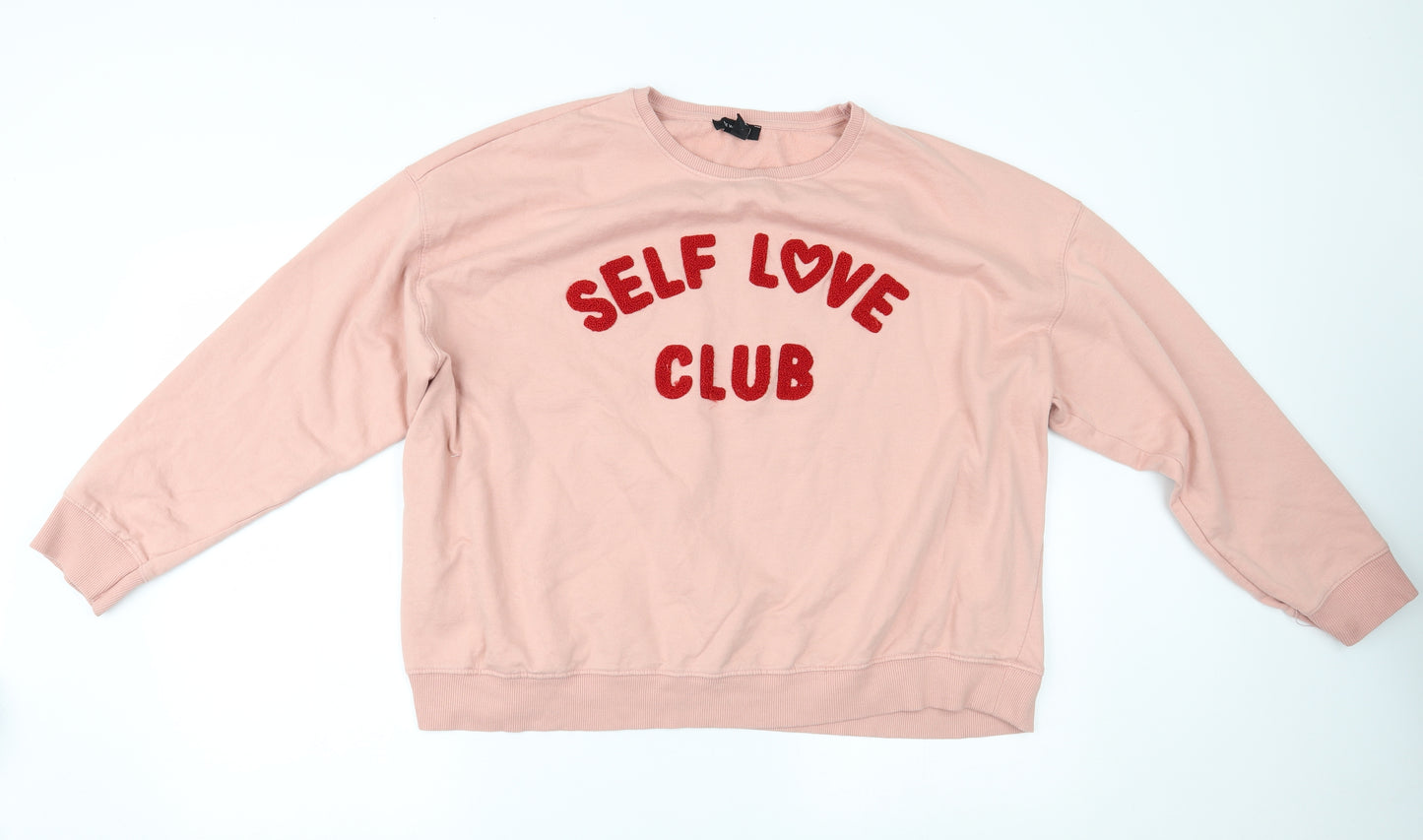 New Look Womens Pink   Pullover Jumper Size L